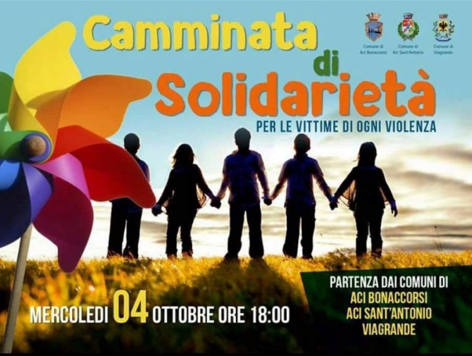 Camminata di solidarietà per le vittime della violenza, Aci Bonaccorsi lancia un grido di pace