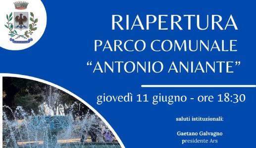 Riapre il Parco Comunale "Antonio Aniante" di Viagrande
