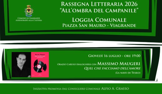 Secondo appuntamento della rassegna letteraria "All'ombra del Campanile"